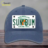 Sun Bum Florida Novelty License Plate Hat Unconstructed Cotton / Navy