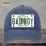 Bad Boy Florida Novelty License Plate Hat Unconstructed Cotton / Navy