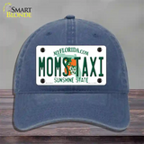 Moms Taxi Florida Novelty License Plate Hat Unconstructed Cotton / Navy