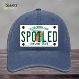 Spoiled Florida Novelty License Plate Hat Unconstructed Cotton / Navy