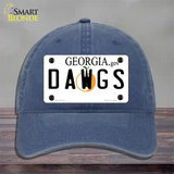 Dawgs Georgia Novelty License Plate Hat Unconstructed Cotton / Navy