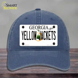 Yellow Jackets Georgia Novelty License Plate Hat Unconstructed Cotton / Navy