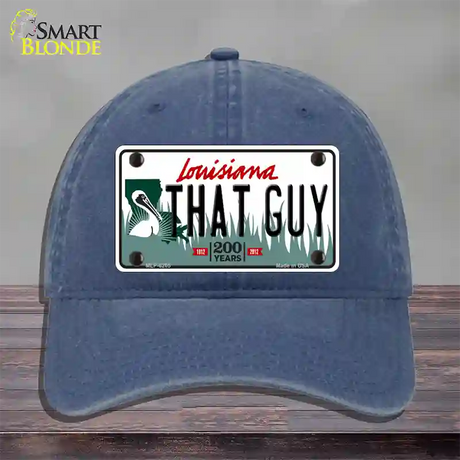 That Guy Louisiana Novelty License Plate Hat Unconstructed Cotton / Navy