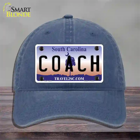 Coach South Carolina Novelty License Plate Hat Unconstructed Cotton / Navy