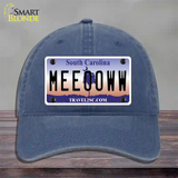 Meeooww South Carolina Novelty License Plate Hat Unconstructed Cotton / Navy