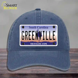 Greenville South Carolina Novelty License Plate Hat Unconstructed Cotton / Navy