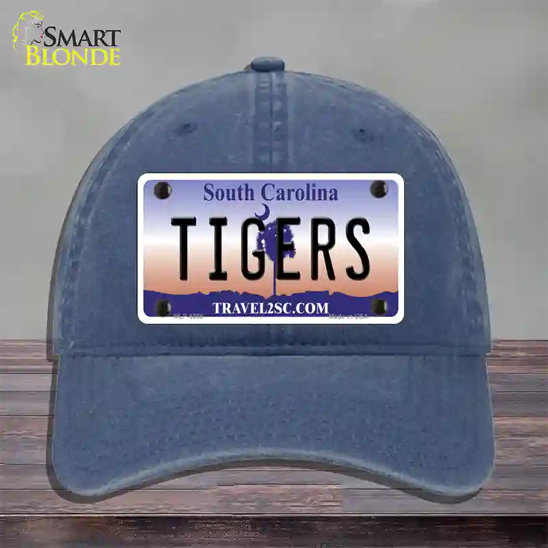 Tigers South Carolina Novelty License Plate Hat Unconstructed Cotton / Navy