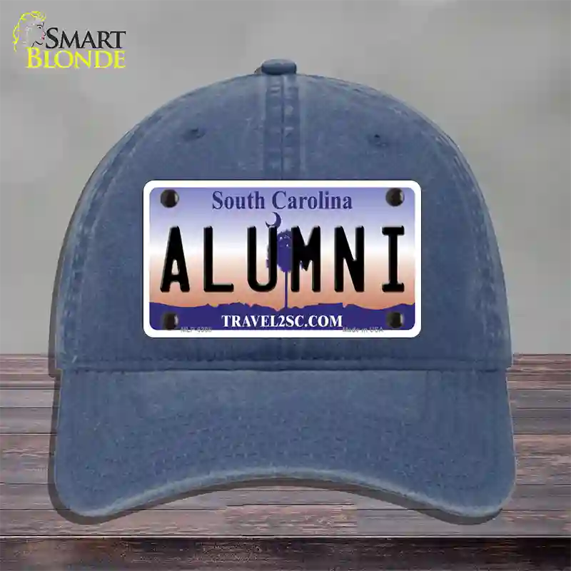 Alumni South Carolina Novelty License Plate Hat Unconstructed Cotton / Navy