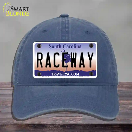 Raceway South Carolina Novelty License Plate Hat Unconstructed Cotton / Navy