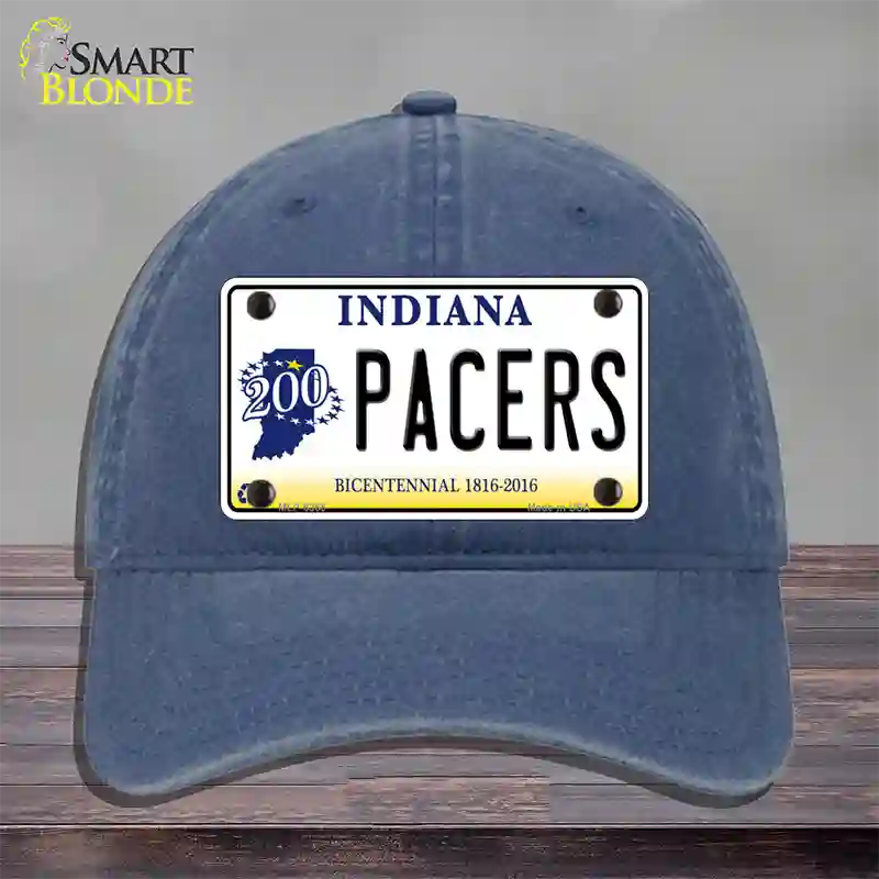 Pacers Indiana Novelty License Plate Hat Unconstructed Cotton / Navy