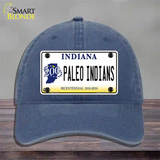 Paleo Indians Indiana Novelty License Plate Hat Unconstructed Cotton / Navy