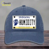 Humidity Indiana Novelty License Plate Hat Unconstructed Cotton / Navy