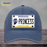 Princess Indiana Novelty License Plate Hat Unconstructed Cotton / Navy