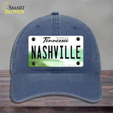 Nashville Tennessee Novelty License Plate Hat Unconstructed Cotton / Navy