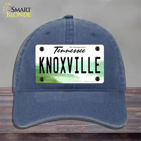 Knoxville Tennessee Novelty License Plate Hat Unconstructed Cotton / Navy