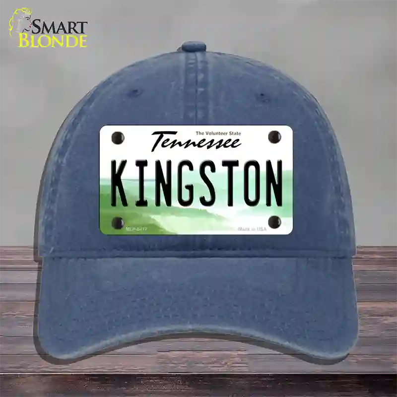 Kingston Tennessee Novelty License Plate Hat Unconstructed Cotton / Navy