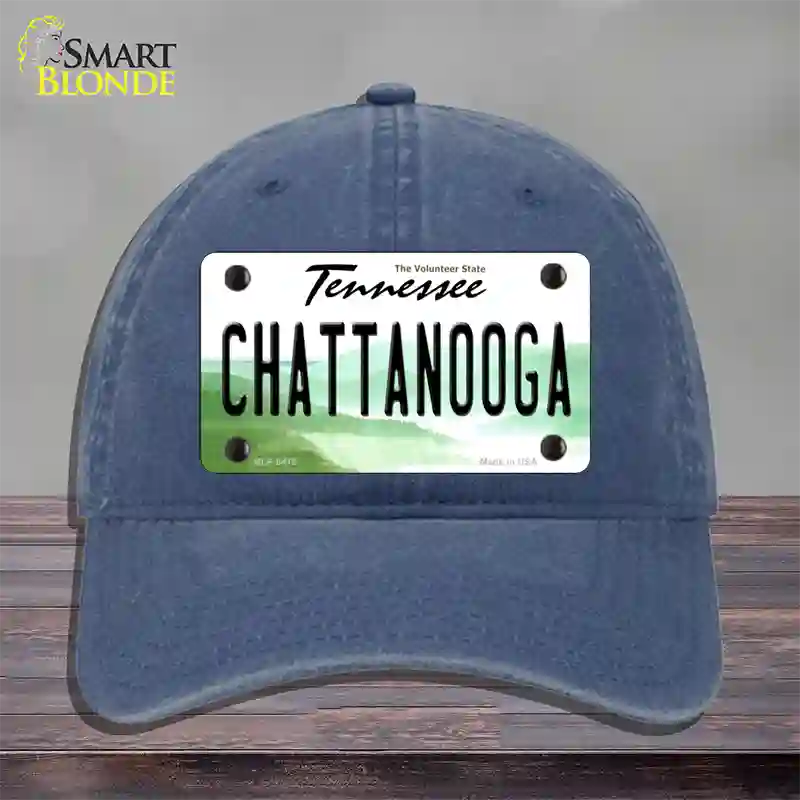 Chattanooga Tennessee Novelty License Plate Hat Unconstructed Cotton / Navy