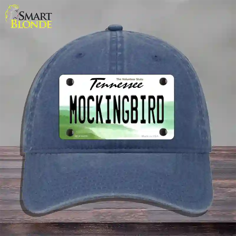 Mockingbird Tennessee Novelty License Plate Hat Unconstructed Cotton / Navy