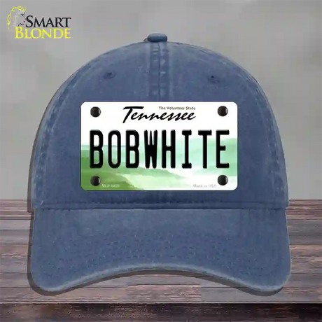 Bobwhite Tennessee Novelty License Plate Hat Unconstructed Cotton / Navy