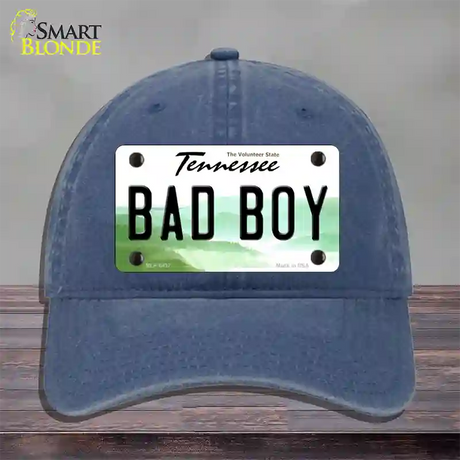 Bad Boy Tennessee Novelty License Plate Hat Unconstructed Cotton / Navy