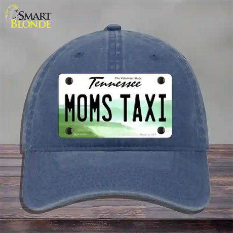 Moms Taxi Tennessee Novelty License Plate Hat Unconstructed Cotton / Navy