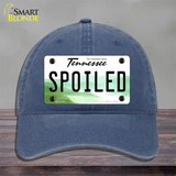 Spoiled Tennessee Novelty License Plate Hat Unconstructed Cotton / Navy