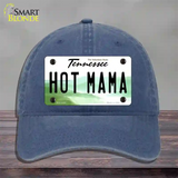 Hot Mama Tennessee Novelty License Plate Hat Unconstructed Cotton / Navy