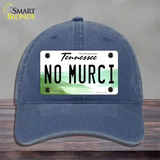 No Murci Tennessee Novelty License Plate Hat Unconstructed Cotton / Navy