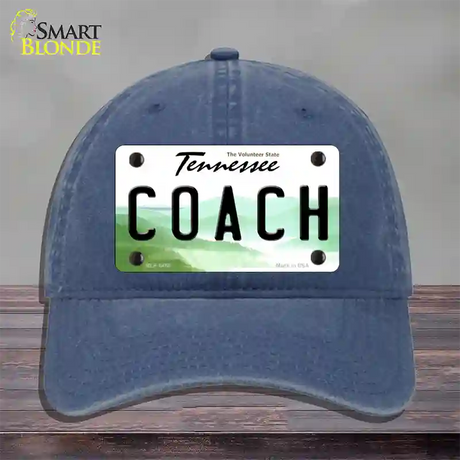 Coach Tennessee Novelty License Plate Hat Unconstructed Cotton / Navy