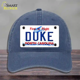 Duke North Carolina Novelty License Plate Hat Unconstructed Cotton / Navy