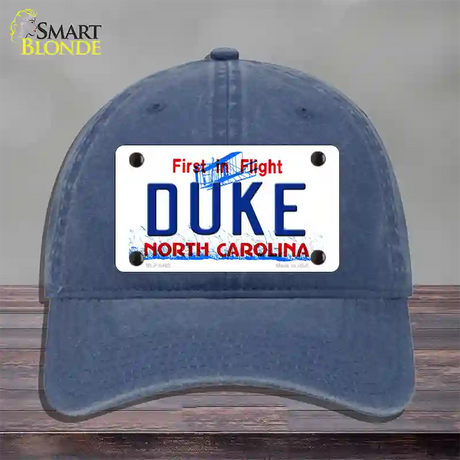 Duke North Carolina Novelty License Plate Hat Unconstructed Cotton / Navy