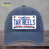 Tar Heels North Carolina Novelty License Plate Hat Unconstructed Cotton / Navy