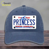 Princess North Carolina Novelty License Plate Hat Unconstructed Cotton / Navy