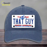 That Guy North Carolina Novelty License Plate Hat Unconstructed Cotton / Navy