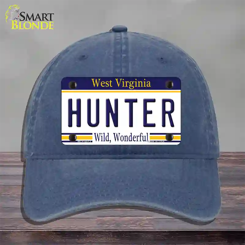 Hunter West Virginia Novelty License Plate Hat Unconstructed Cotton / Navy