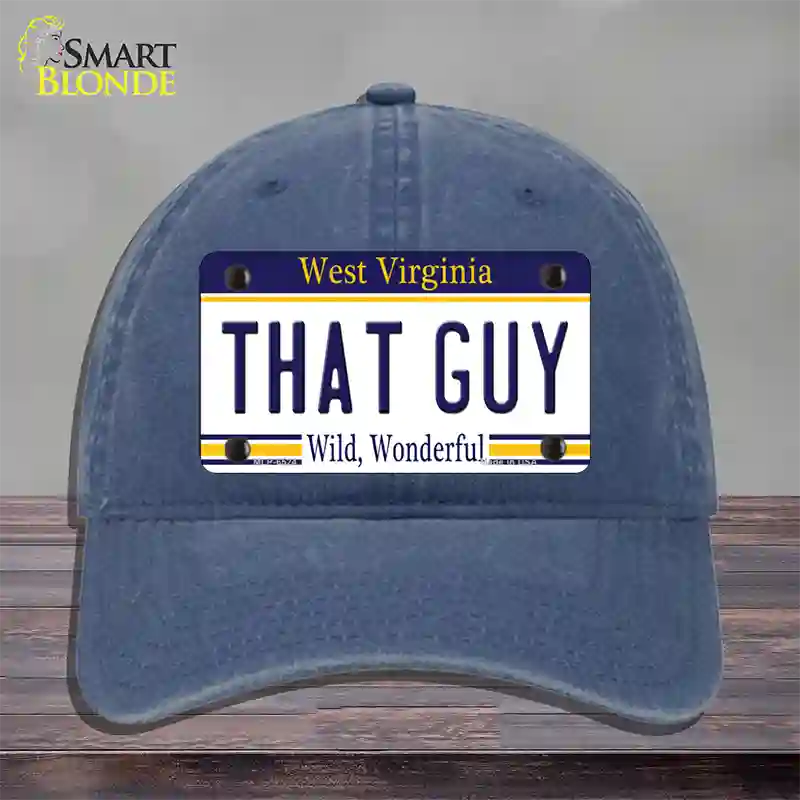 That Guy West Virginia Novelty License Plate Hat Unconstructed Cotton / Navy