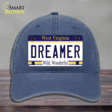 Dreamer West Virginia Novelty License Plate Hat Unconstructed Cotton / Navy