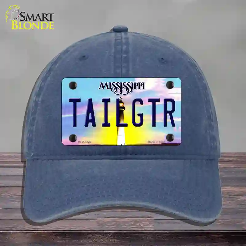 Tailgtr Mississippi Novelty License Plate Hat Unconstructed Cotton / Navy