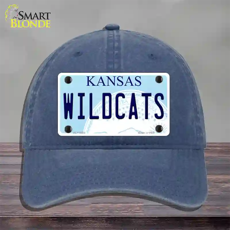 Wildcats Kansas Novelty License Plate Hat Unconstructed Cotton / Navy