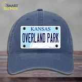 Overland Park Kansas Novelty License Plate Hat Unconstructed Cotton / Navy