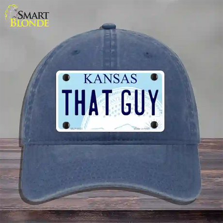 That Guy Kansas Novelty License Plate Hat Unconstructed Cotton / Navy