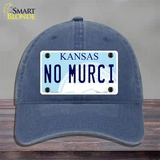 No Murci Kansas Novelty License Plate Hat Unconstructed Cotton / Navy