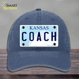 Coach Kansas Novelty License Plate Hat Unconstructed Cotton / Navy