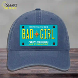 Bad Girl New Mexico Novelty License Plate Hat Unconstructed Cotton / Navy