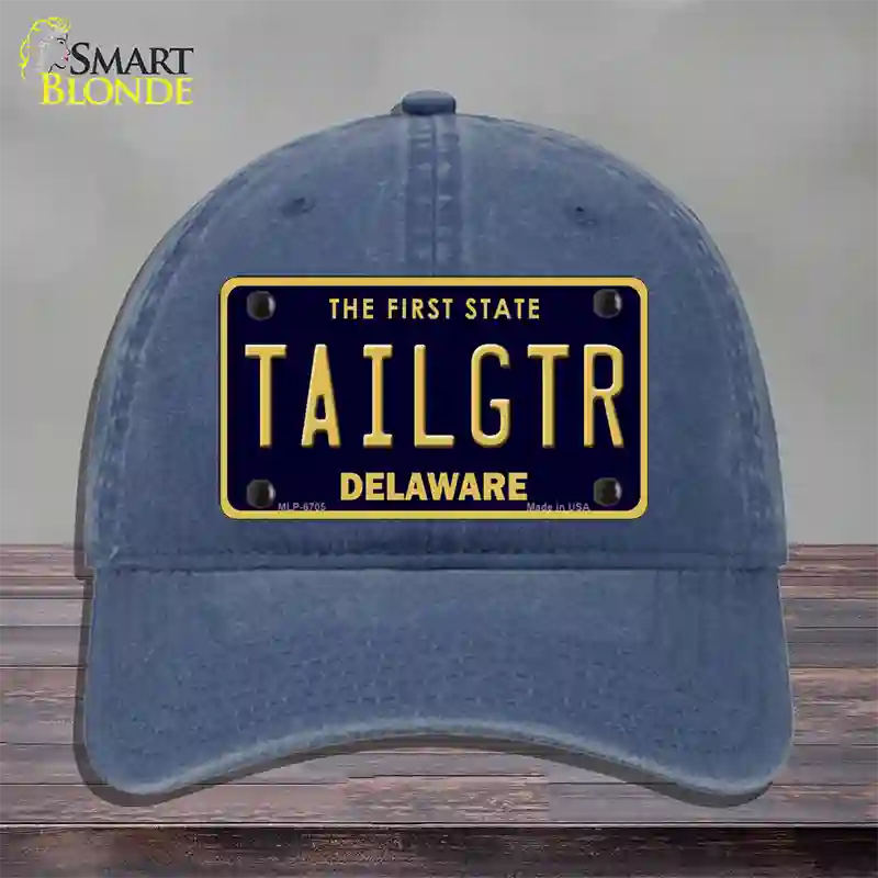 Tailgtr Delaware Novelty License Plate Hat Unconstructed Cotton / Navy