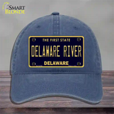 Delaware River Delaware Novelty License Plate Hat Unconstructed Cotton / Navy