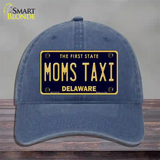 Moms Taxi Delaware Novelty License Plate Hat Unconstructed Cotton / Navy