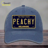 Peachy Delaware Novelty License Plate Hat Unconstructed Cotton / Navy