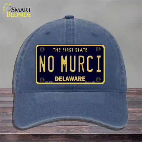 No Murci Delaware Novelty License Plate Hat Unconstructed Cotton / Navy