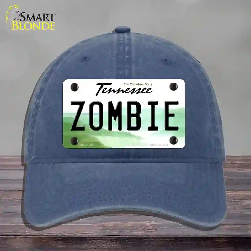 Zombie Tennessee Novelty License Plate Hat Unconstructed Cotton / Navy